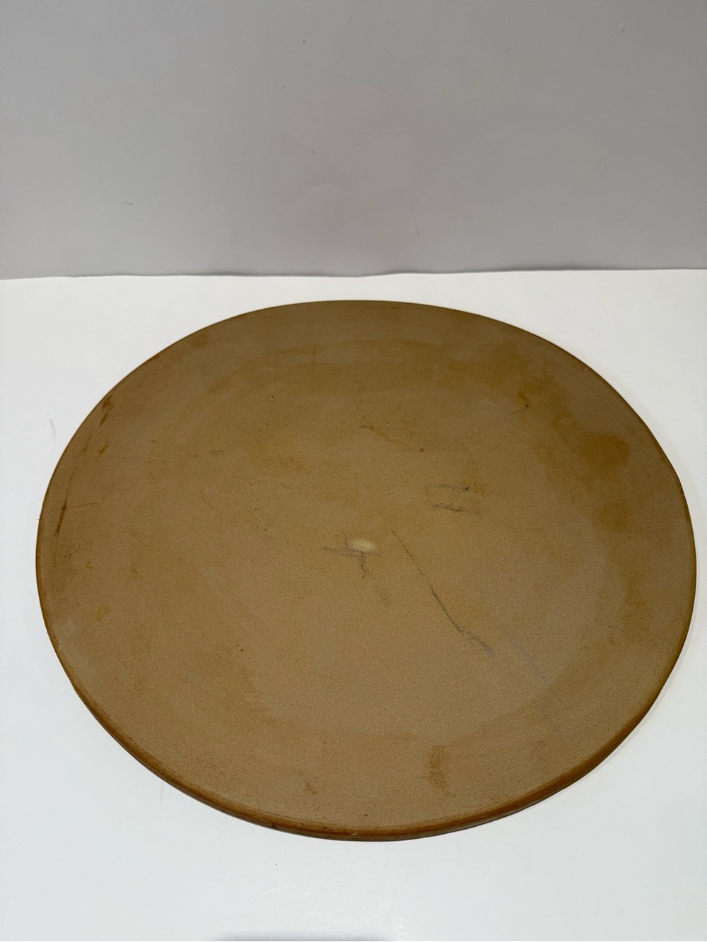 The Pampered Chef Round Ceramic Pizza Baking Stone | Natural Stoneware Dish